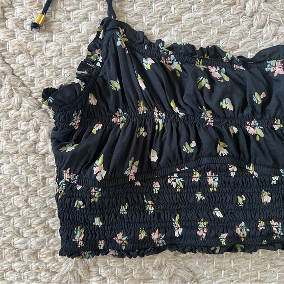 Free People Smocked Crop Top - Picture 4 of 5